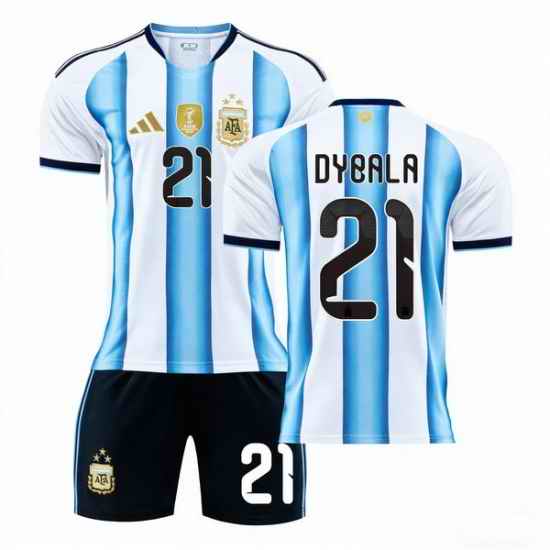 2026 FIFA World Cup Argentina Soccer Home Jersey #21 Paulo Dybala